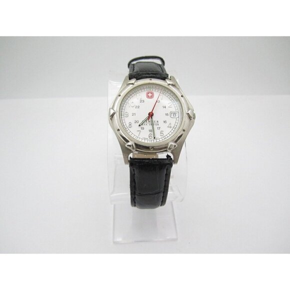 Women Wenger SAK Quartz WR Analog 37mm Dial Round Watch (G717) "New Battery" - Picture 5 of 9